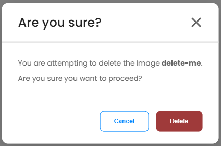 Delete Builder Image Modal