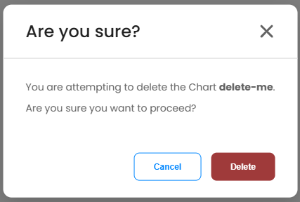Delete App Chart Modal